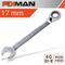 FIXMAN Reversible Combination Ratcheting Wrench 17mm